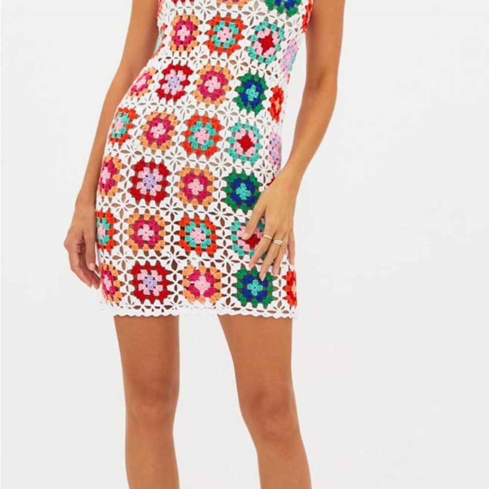 Colorful Crochet Pattern Dress